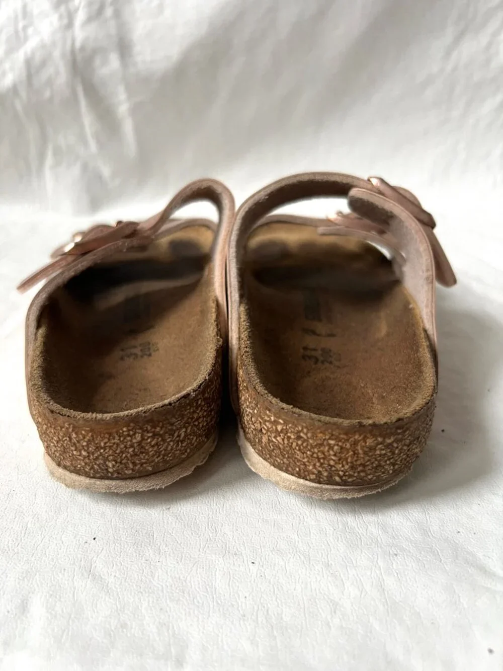 Birkenstock sandals Arizona rose gold EU 31 kids size 13 birko flor slides pink